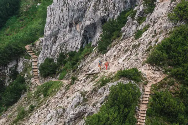 Wandelpad in de bergen