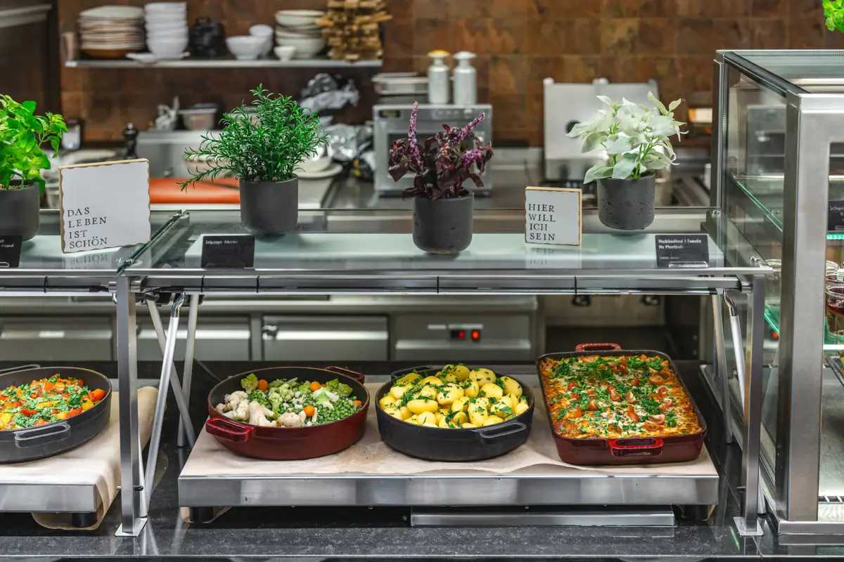 Fast food op een plank