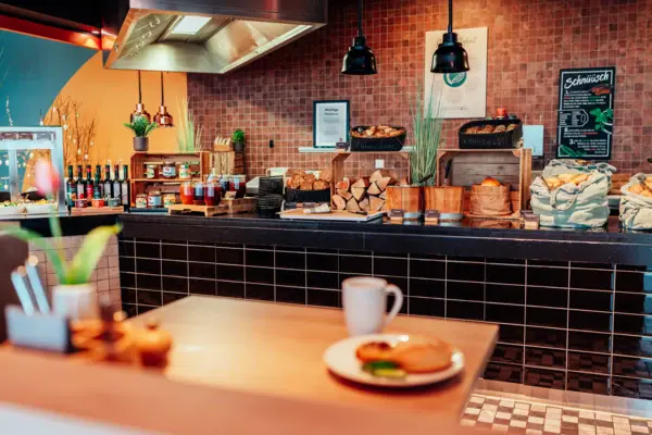 Toonbank met eten erop